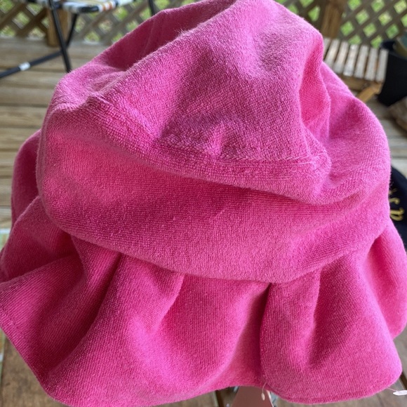 Juicy Couture Hot Pink Terry Cloth Bucket Hat - Picture 4 of 5